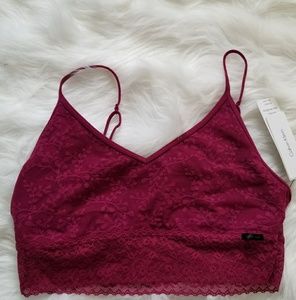 Calvin Klein unlined fuscia unlined bralette NWT
